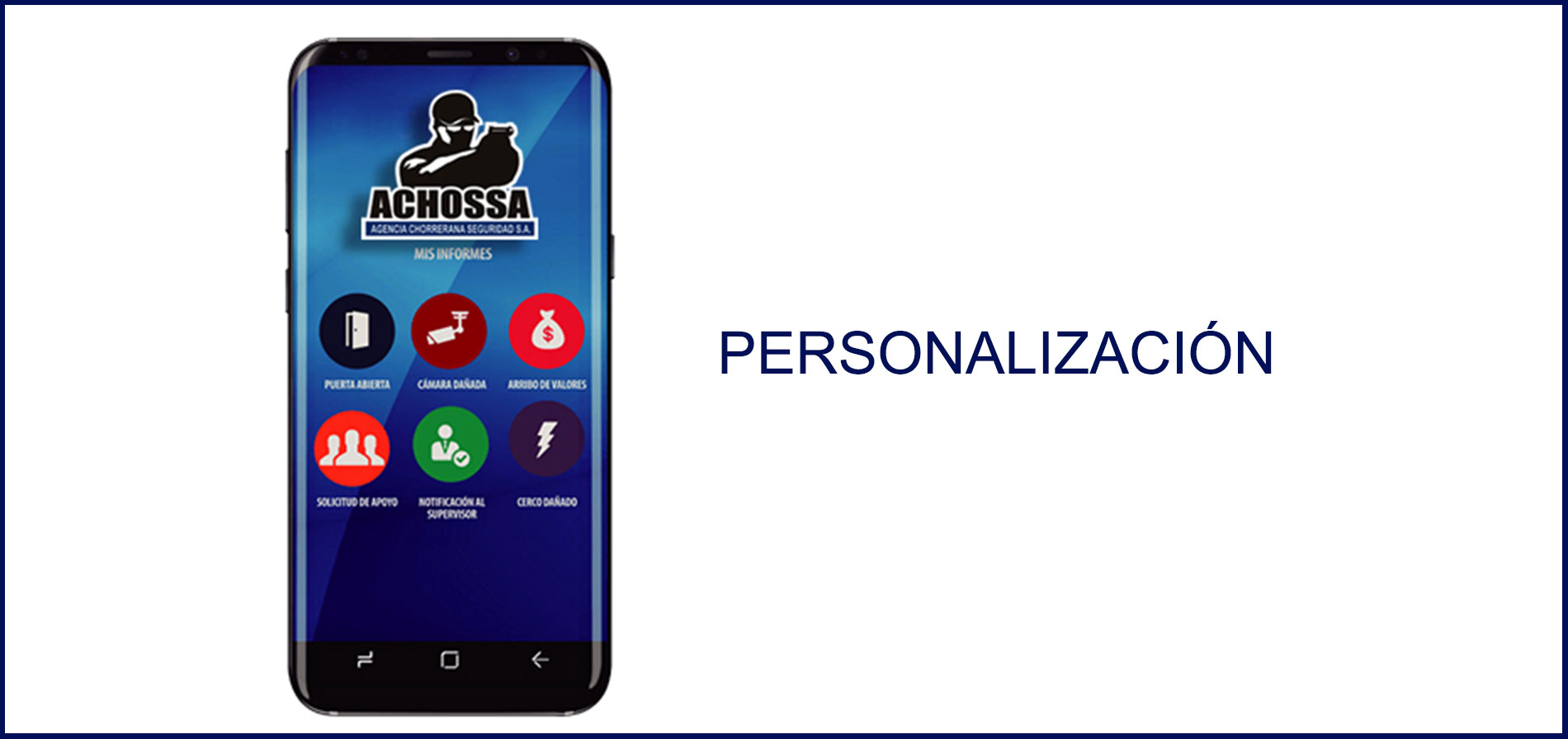 Pantalla de la app Vigicontrol: Funcionalidad 3