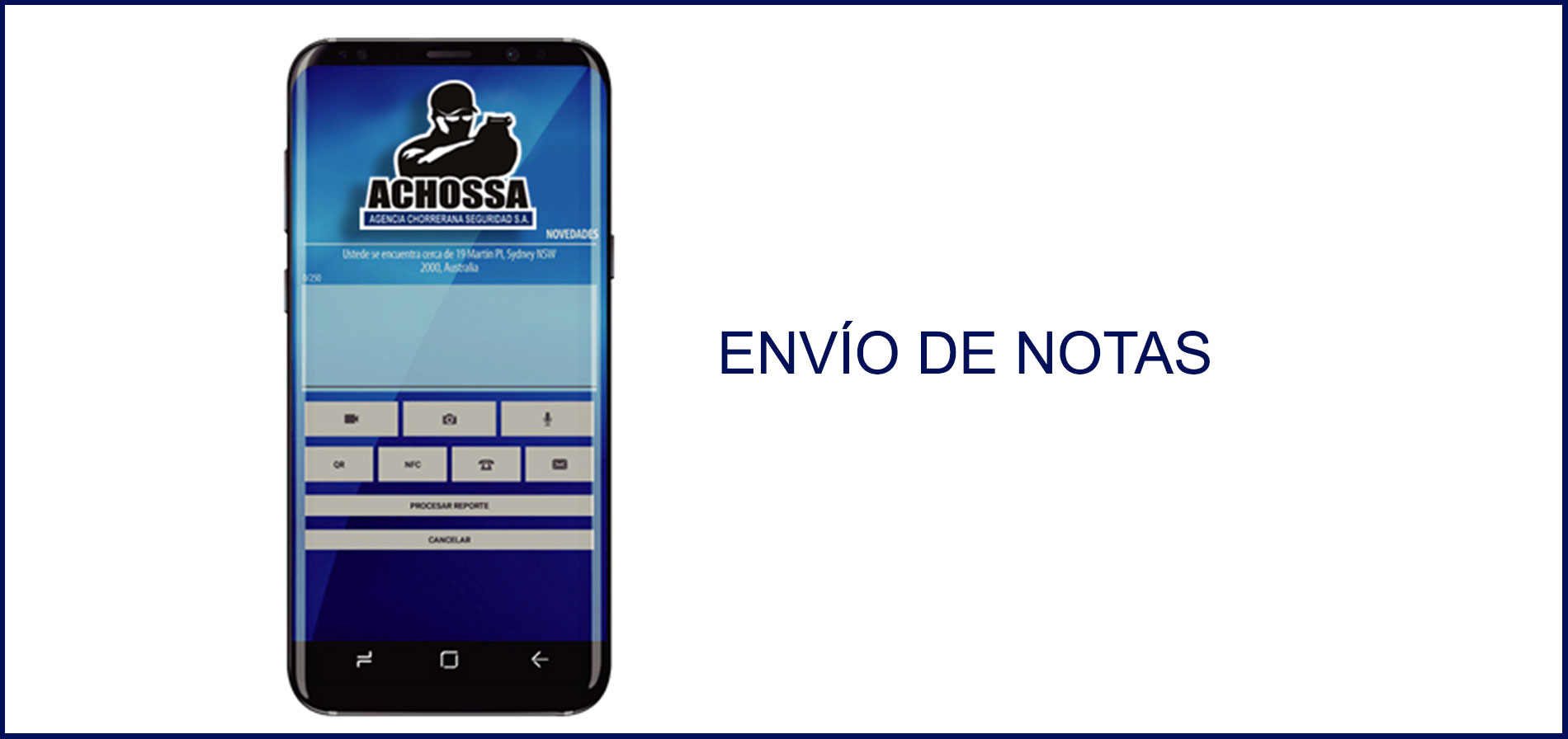 Pantalla de la app Vigicontrol: Funcionalidad 4